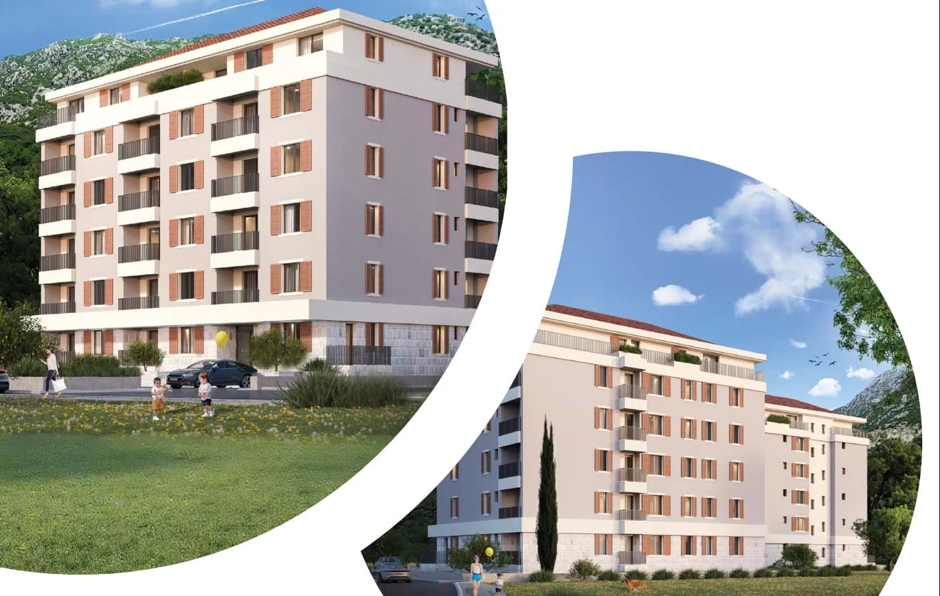 Novi stanovi u izgradnji 400m od mora u Bijeloj