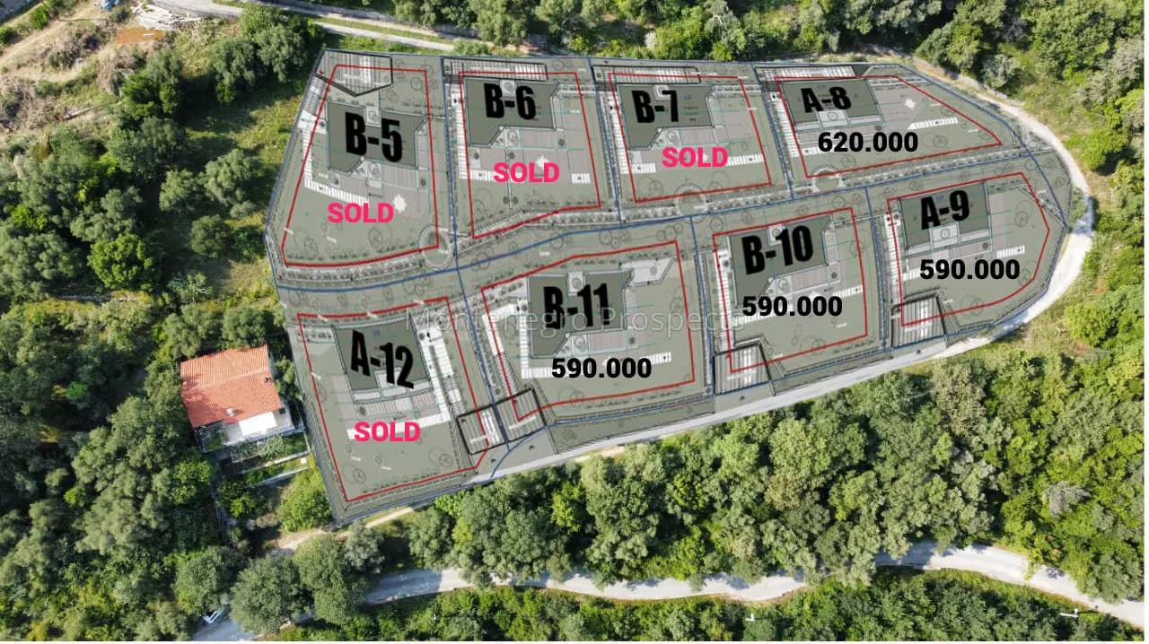Vile modernog stila u izgradnji na mirnoj lokaciji i blizu svih sadržaja, Herceg Novi